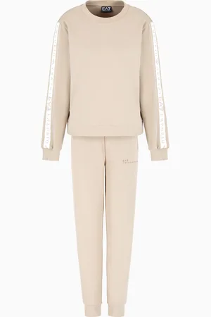EA7 Dynamic Athlete tracksuit in Natural VENTUS7 technical fabric