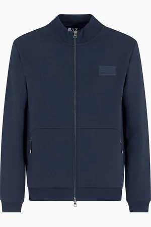 EA7 Lux Identity cotton-blend interlock sweatshirt