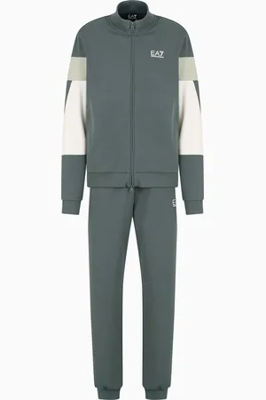EA7 Summer Block cotton-blend tracksuit