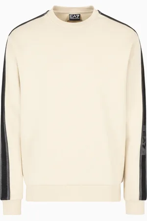EA7 Logo Series cotton-jersey crew-neck sweatshirt