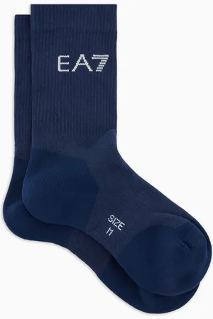 EA7 Tennis Pro cotton-blend ankle socks