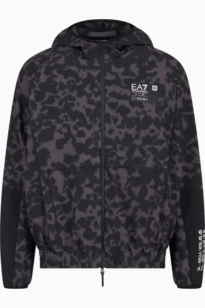 EA7 Visibility zip-up sweatshirt in stretch technical fabric