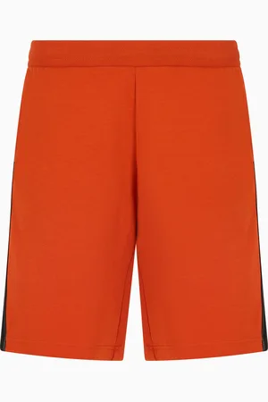 EA7 Logo Series cotton-blend Bermuda shorts