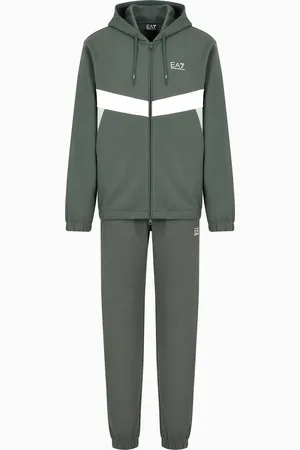 EA7 Summer Block cotton-blend tracksuit