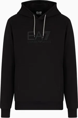 EA7 Cotton hooded Visibility sweatshirt