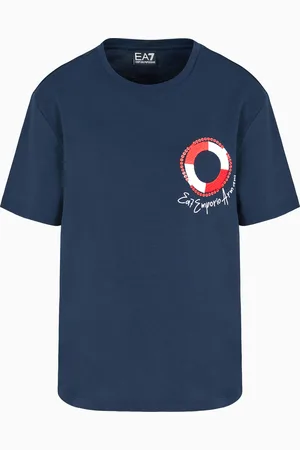EA7 Costa Smeralda cotton-jersey crew-neck T-shirt