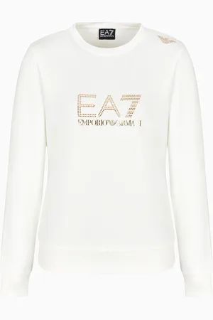 EA7 Evolution stretch viscose-blend crew-neck sweatshirt