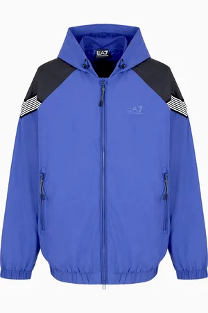 EA7 7 Lines nylon hooded jacket