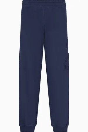 EA7 Logo Series organic-cotton joggers