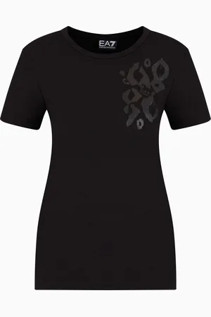 EA7 Graphic Series stretch-cotton crew-neck T-shirt