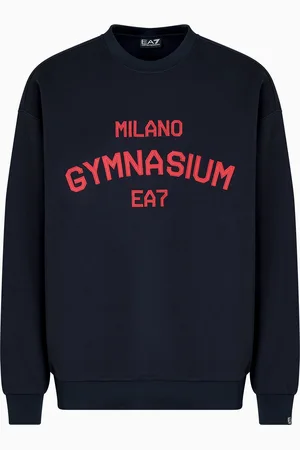 EA7 Club House stretch-cotton interlock sweatshirt