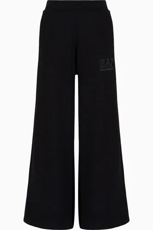 EA7 Logo Series cotton blend trousers