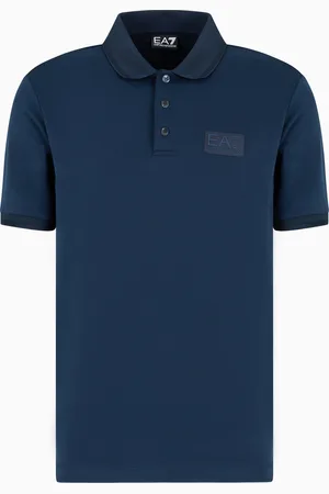 EA7 Lux Identity modal-blend polo shirt