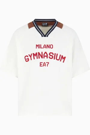 EA7 Club House cotton jersey T-shirt