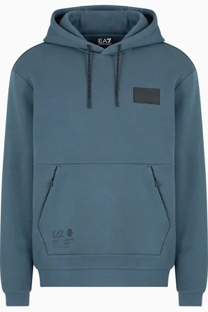 EA7 Dynamic Athlete cotton oversized-print sweatshirt