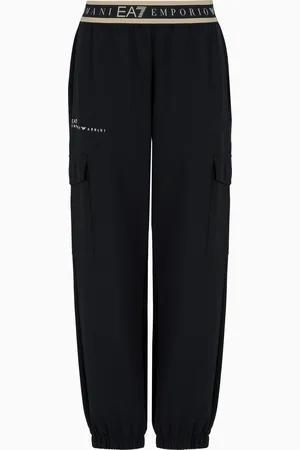 EA7 Dynamic Athlete cargo trousers in Natural VENTUS7 technical fabric