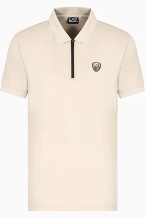 EA7 Premium Shield polo shirt in nylon and jersey viscose