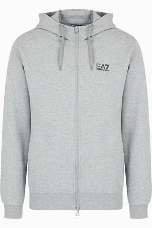 EA7 Core Identity cotton hooded sweatshirt