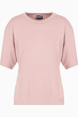 EA7 Precious crew-neck T-shirt in a modal blend
