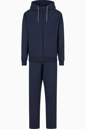 EA7 Visibility cotton tracksuit with hood