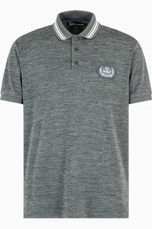 EA7 Golf Club stretch cotton and modal-blend jersey polo shirt