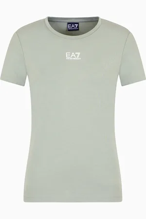 EA7 Logo Series stretch cotton and modal T-shirt