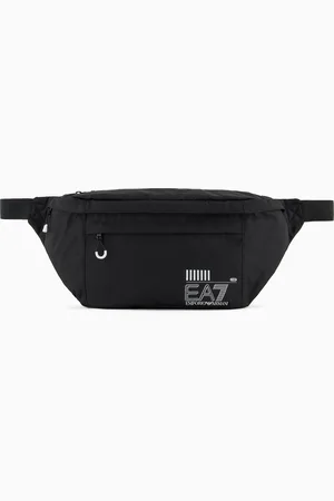 EA7 Recycled-fabric large belt bag