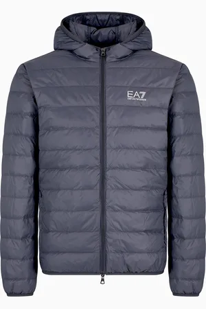 EA7 Core Identity packable down jacket with hood