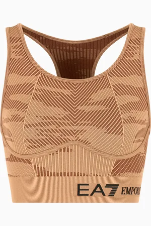 EA7 Dynamic Athlete sports bra in VIGOR7 technical fabric
