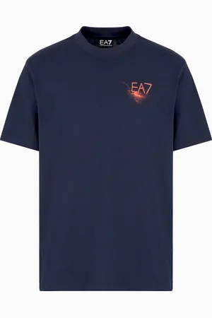 EA7 Graphic Series cotton jersey T-shirt with print