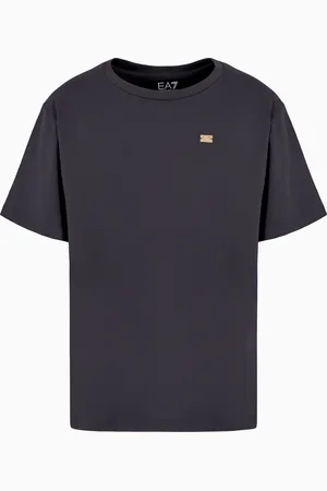 EA7 Core Lady stretch cotton jersey crew-neck T-shirt