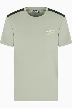 EA7 Gold Label viscose-jersey crew-neck T-shirt