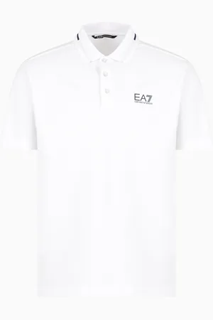 EA7 Tennis Club stretch cotton piqu?? polo shirt