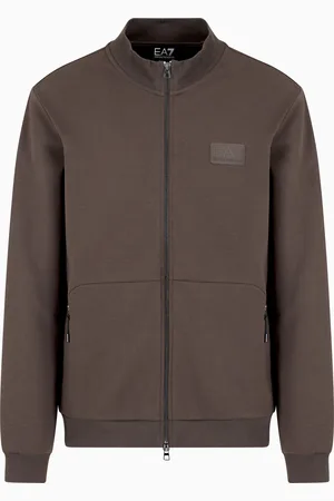 EA7 Lux Identity cotton-blend interlock sweatshirt