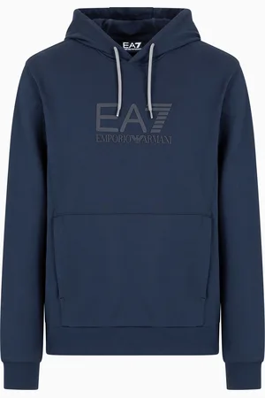 EA7 Cotton hooded Visibility sweatshirt