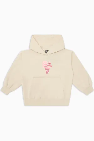 EA7 Visibility Girl stretch-cotton hooded sweatshirt