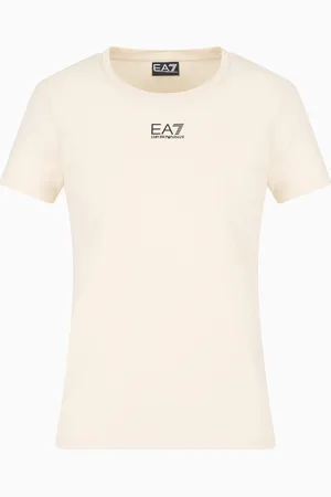 EA7 Logo Series stretch cotton and modal T-shirt