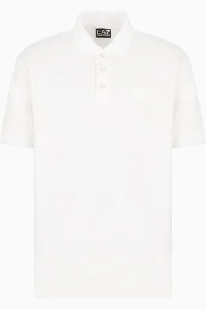 EA7 Lux Identity modal-blend polo shirt