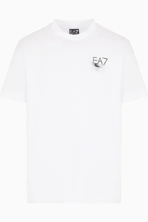 EA7 Graphic Series cotton jersey T-shirt with print