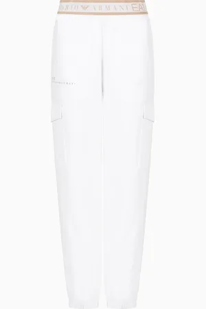 EA7 Dynamic Athlete cargo trousers in Natural VENTUS7 technical fabric