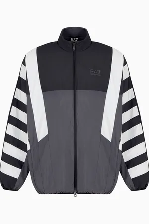 EA7 Summer Block nylon zip-up sweatshirt
