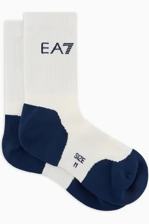EA7 Tennis Pro cotton-blend ankle socks