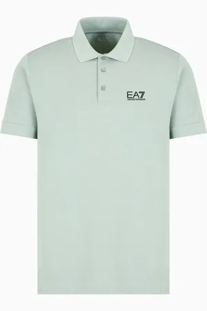 EA7 Core Identity stretch-cotton polo shirt