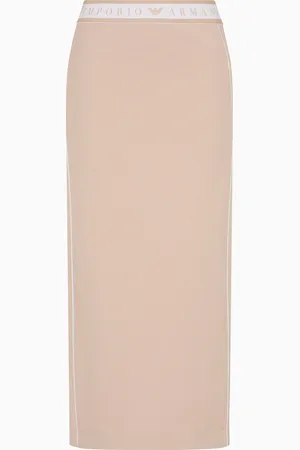 EA7 Dynamic Athlete long skirt in Natural VENTUS7 technical fabric