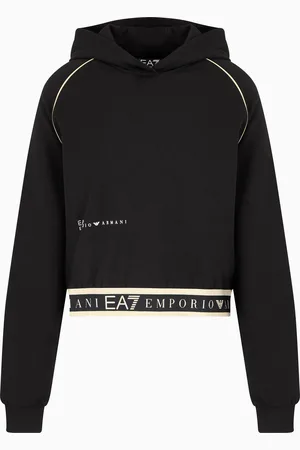 EA7 Dynamic Athlete hooded sweatshirt in Natural VENTUS7 technical fabric