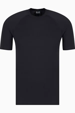 EA7 Short-sleeved crew-neck Lycra T-shirt