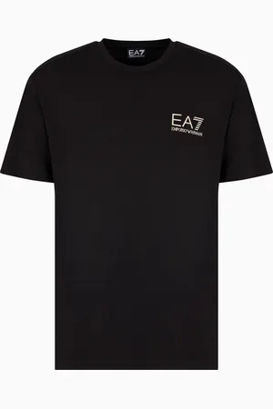 EA7 Gold Label viscose-jersey crew-neck T-shirt
