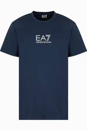 EA7 Gold Label viscose-jersey crew-neck T-shirt