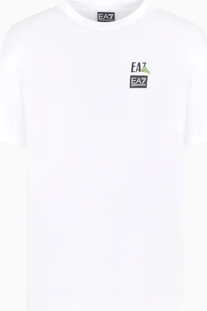 EA7 Graphic Series cotton-jersey crew-neck T-shirt