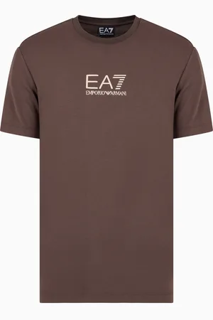 EA7 Gold Label viscose-jersey crew-neck T-shirt